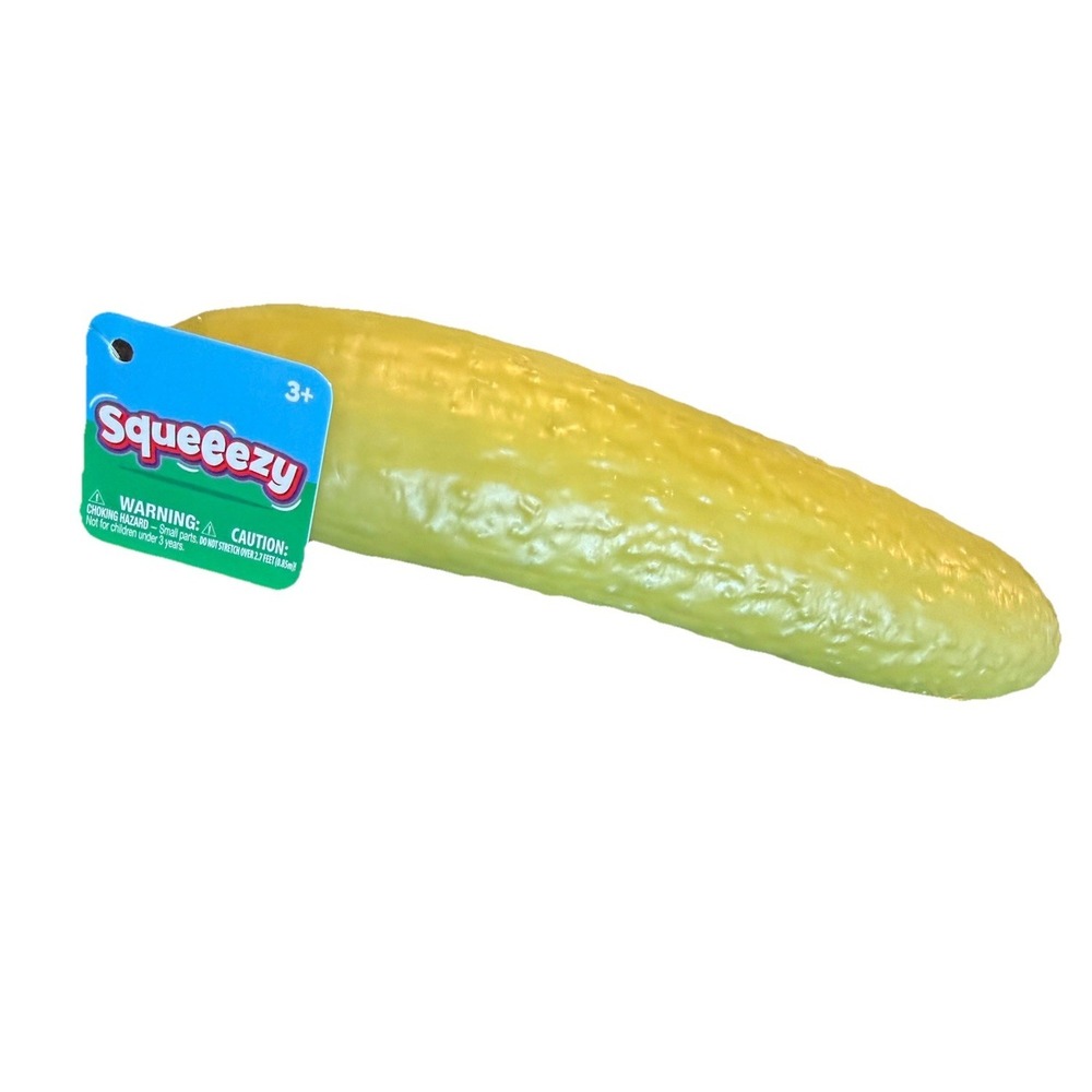 Sunny Days Squeezy Pickle Giant XL Sensory Squishy Stress Ball Toy Fidget NEW